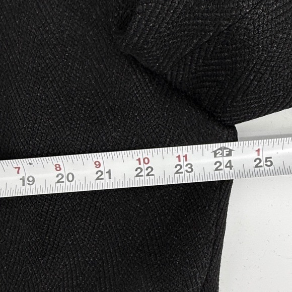 VTG Crombie Tweed Overcoat 48 Men's Blk Heavy Wool Overcoat *read* - Picture 10 of 16